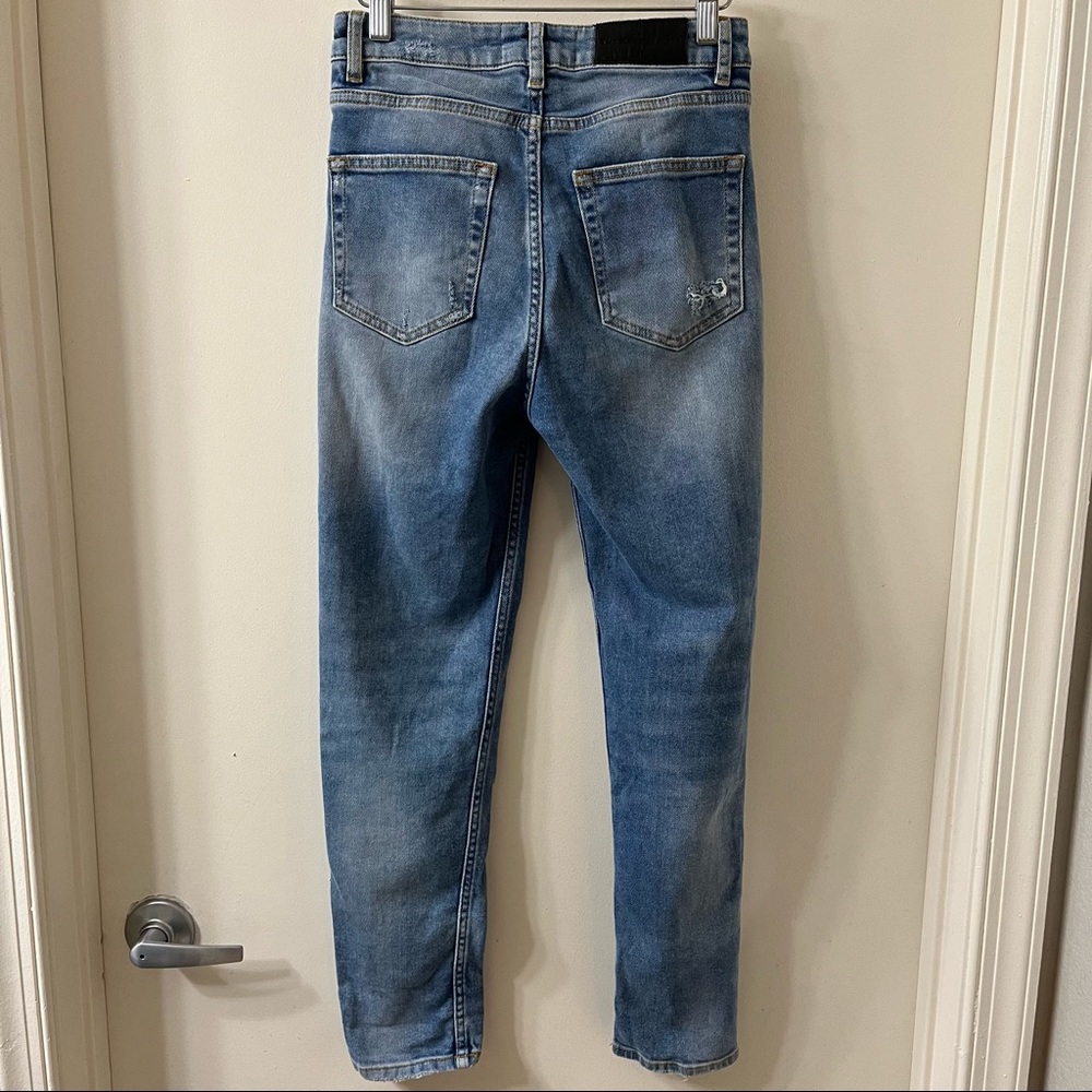 The Kooples Lizy Jeans Zip Fly 5 Pocket Style Distressed Size 26 - Picture 3 of 12